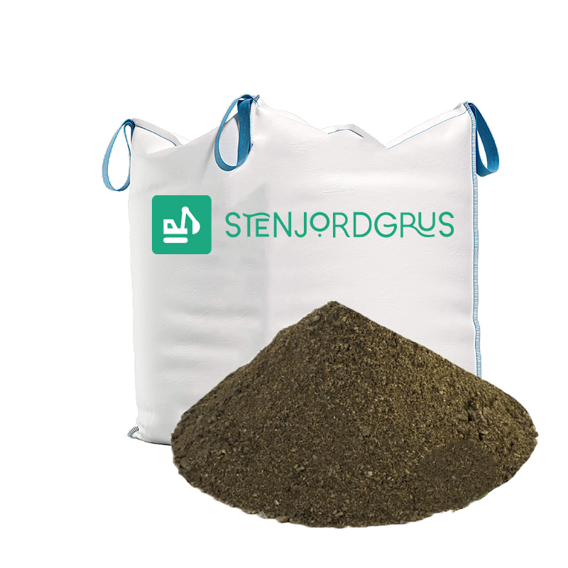 Parkgrus m. Skærver 0-8mm Bigbag (1000kg)