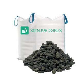 Sorte Granitskærver 11-16mm Bigbag (1000 kg)